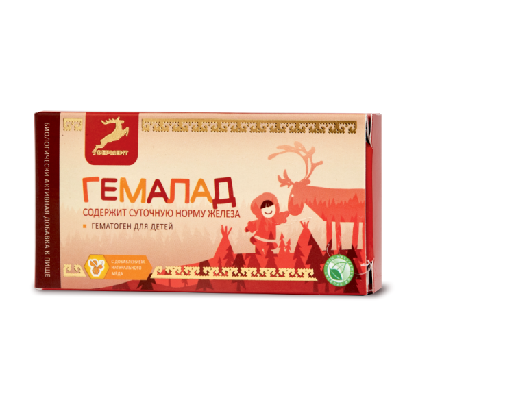 Biologically active food Supplement "Gemalad" (Hematogen).